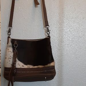 Cow hide purse